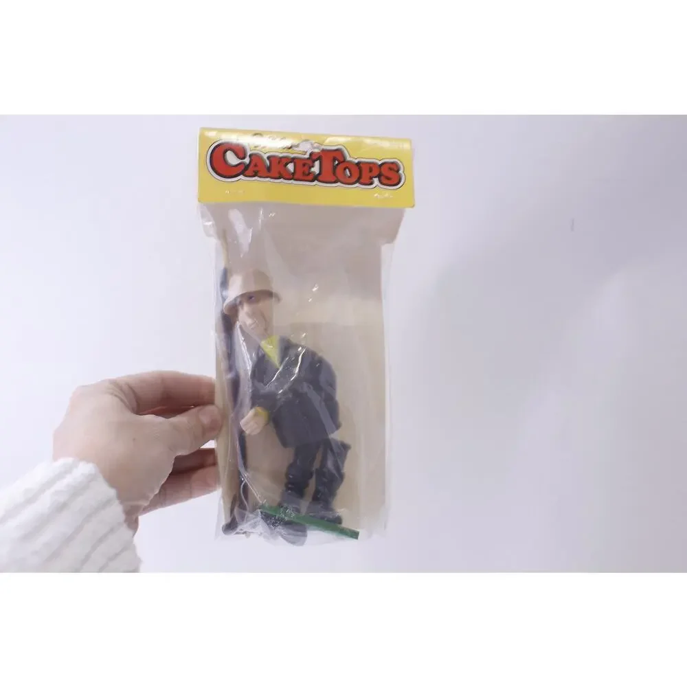 Fisherman, Cake Topper, Wilton, Man Standing with a Fishing, 6 inches, Party
